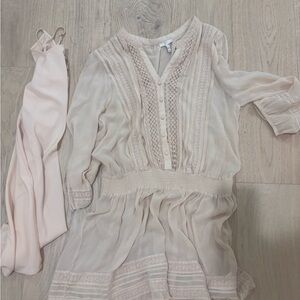 Elegant Cream Joie Dress
